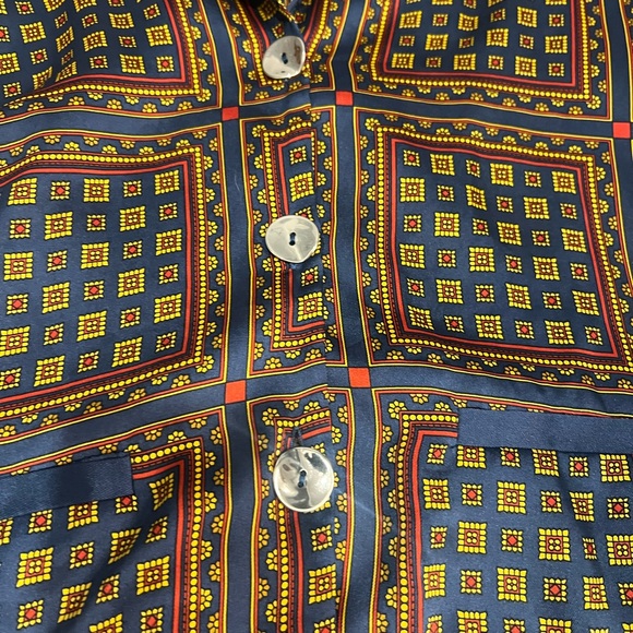 Zara TRF Satin Print Blouse! Size L - Picture 9 of 9